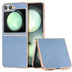 Per Samsung Galaxy Z Flip6 Custodia per telefono con rivestimento nano e texture a diamante (blu)