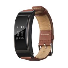 Per cinturino in pelle lucida Huawei Band 7 (marrone)