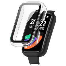 Per Keep Band B3 PC + custodia protettiva per orologio integrata con pellicola in vetro temperato (trasparente)