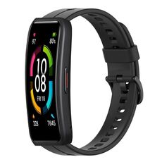Per Huawei Band 6 cinturino in silicone tinta unita (nero)