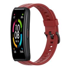 Per cinturino in silicone tinta unita Huawei Band 6 (rosso)