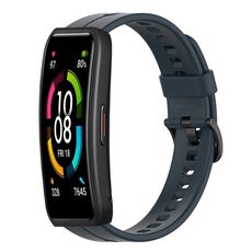 Per cinturino in silicone tinta unita Huawei Band 6 (blu notte)
