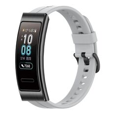 Per cinturino in silicone tinta unita Huawei Band 3 (grigio)
