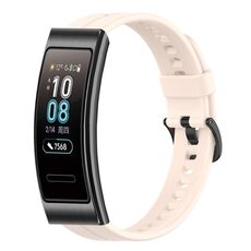 Per cinturino in silicone tinta unita Huawei Band 3 (rosa)