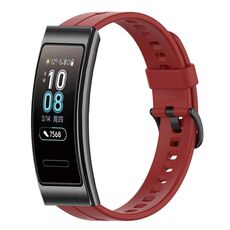 Per cinturino in silicone tinta unita Huawei Band 3 (rosso)