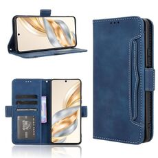 Per Honor X60 5G / X9C Smart Skin Feel Calf Texture Card Slots Custodia per telefono in pelle (blu)