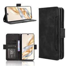 Per Honor X60 Pro 5G / X9C 5G Custodia in pelle con texture in vitello e slot per schede (nero)