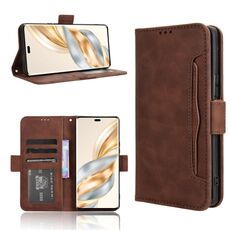 Per Honor X60 Pro 5G / X9C 5G Custodia in pelle con texture in vitello e slot per schede (marrone)