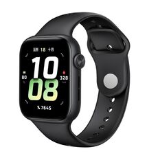 Per Honor Watch 5 cinturino in silicone con fibbia inversa tinta unita (nero)
