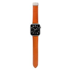 Per Honor Watch 5 Cinturino in pelle con fibbia pieghevole magnetica con trama Litchi (arancione)