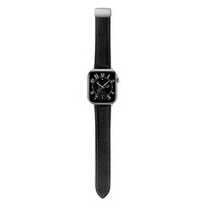 Per Honor Watch 5 Cinturino in pelle con fibbia pieghevole magnetica con trama Litchi (nero)