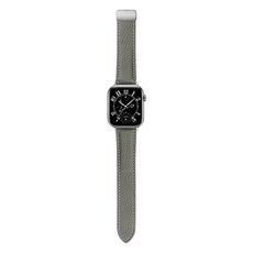 Per Honor Watch 5 cinturino in pelle con fibbia pieghevole magnetica con texture Litchi (grigio)