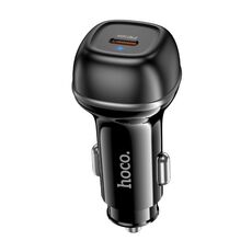 Caricabatterie per auto a porta singola USB-C / Type-C hoco Z58 Rank PD30W (nero)