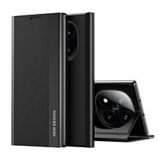 Per Xiaomi Redmi Note 14 Pro+ 5G Custodia per telefono in pelle con rivestimento elettrolitico laterale (nero)