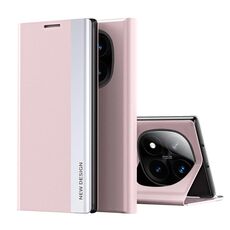 Per Xiaomi Redmi Note 14 Pro+ 5G Custodia per telefono in pelle con rivestimento elettrolitico laterale (rosa)