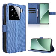 Per Xiaomi 15 Custodia in pelle con texture a diamante (blu)