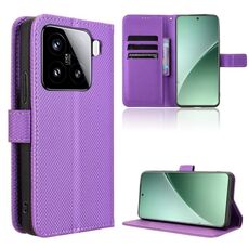 Per Xiaomi 15 Custodia in pelle con texture a diamante (viola)