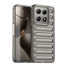 Per Xiaomi 14T Pro Capsule Series Candy Color IMD Phone Case (Grigio trasparente)