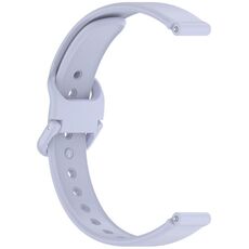 Cinturino per orologio in silicone con fibbia a chiodo tinta unita da 12 mm (azzurro chiaro)