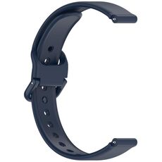 Cinturino per orologio in silicone con fibbia a chiodo tinta unita da 12 mm (blu notte)