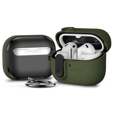 Per Samsung Galaxy Buds3 / 3 Pro Mars Earphone Custodia protettiva con blocco di sicurezza (vernice verde militare)