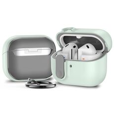 Per Samsung Galaxy Buds3 / 3 Pro Mars Earphone Custodia protettiva con blocco di sicurezza (verde menta)