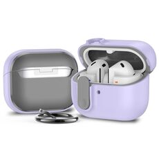 Per Samsung Galaxy Buds3 / 3 Pro Mars Earphone Custodia protettiva con blocco di sicurezza (viola)