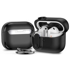 Per Samsung Galaxy Buds3 / 3 Pro Mars Earphone Custodia protettiva con blocco di sicurezza (nero)