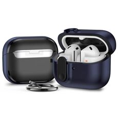 Per Samsung Galaxy Buds3 / 3 Pro Mars Earphone Custodia protettiva con blocco di sicurezza (blu navy)