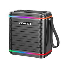awei KA3 15W Altoparlante portatile Bluetooth con luce RGB (nero)