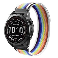 Per Garmin 22mm Loop Nylon Hook and Loop Fastener Quick Release Watch Band (colorato)