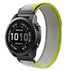 Per Garmin 22mm Loop Nylon Hook and Loop Fastener Quick Release Watch Band (giallo albicocca)