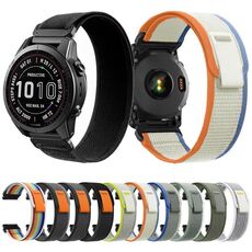 Per cinturino da orologio a sgancio rapido con chiusura a strappo in nylon da 26 mm Garmin (nero Starlight)
