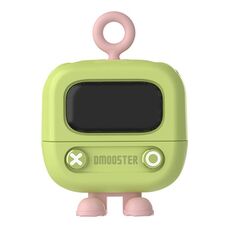 Dmooster D76 Auricolari Bluetooth con schermo digitale a forma di cartone animato (verde)