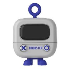 Dmooster D76 Auricolari Bluetooth con schermo digitale a forma di cartone animato (grigio)