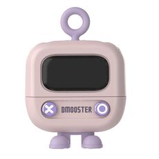 Dmooster D76 Auricolari Bluetooth con schermo digitale a forma di cartone animato (rosa)
