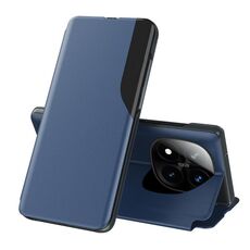 Per Xiaomi Redmi Note 14 Pro+ 5G Attraction Flip Holder Custodia in pelle per telefono (blu)