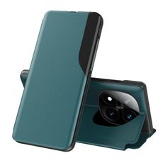 Per Xiaomi Redmi Note 14 Pro+ 5G Attraction Flip Holder Custodia in pelle per telefono (verde)