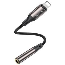 Adattatore audio in lega di alluminio Yesido YAU45 da 8 pin a 3,5 mm (oro)