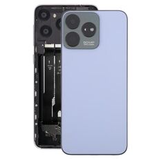 Per ZTE Axon 50 Lite 8050 Cover posteriore in vetro per batteria con cornice centrale/Copertura obiettivo fotocamera (viola)