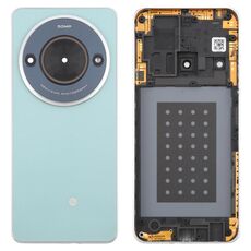 Per ZTE Blade A75 5G Z2357N / Blade V60 Smart Glass Cover posteriore per batteria con cornice centrale / Copriobiettivo per fotocamera (verde)