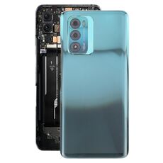 Per ZTE Blade V40 Cover posteriore della batteria con adesivo / Cover dell'obiettivo della fotocamera (blu)