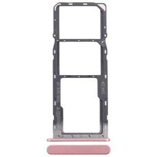 Per Nokia C32 Vassoio scheda SIM originale + Vassoio scheda SIM + Vassoio scheda Micro SD (rosa)