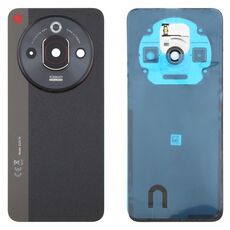 Per ZTE nubia Focus Pro Z2351N Cover posteriore in vetro per batteria con adesivo / Cover per obiettivo della fotocamera (nero)