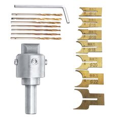 16 pezzi/set lega perline buddiste coltello morbido duro legno braccialetto trapano strumento