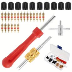33 pezzi/set kit di riparazione per valvola del pneumatico della bicicletta dell'automobile, specifiche: B