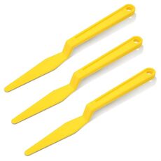 3 pezzi Raschietto per pellicola per auto Strumenti per la gestione del nastro di cucitura (giallo)