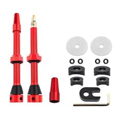 Valvola per vuoto francese tubeless per bici da strada da montagna, colore: 60 mm rosso A