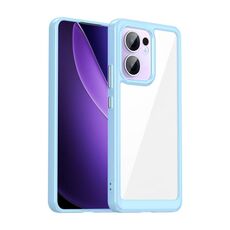 Per OPPO Reno13 F Custodia per telefono in TPU acrilico ibrido serie colorata (blu)