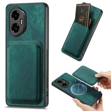 Per Honor 300 Retro Leather Card Bag Custodia magnetica per telefono (verde)